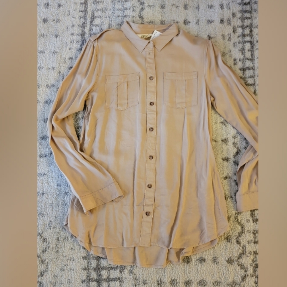 Girls H&M Tan Shirt Dress Size 14Youth